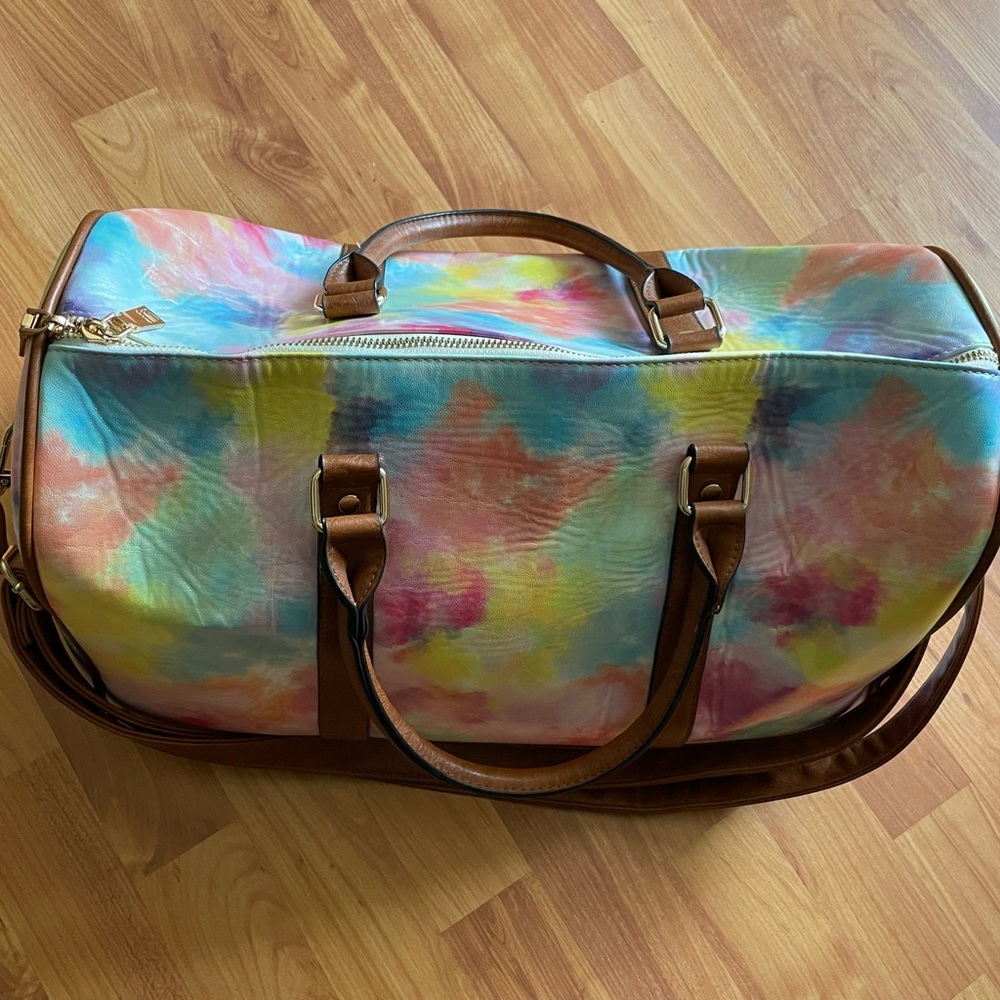 *SOLD* Multicolored Jen & Co Duffel Bag